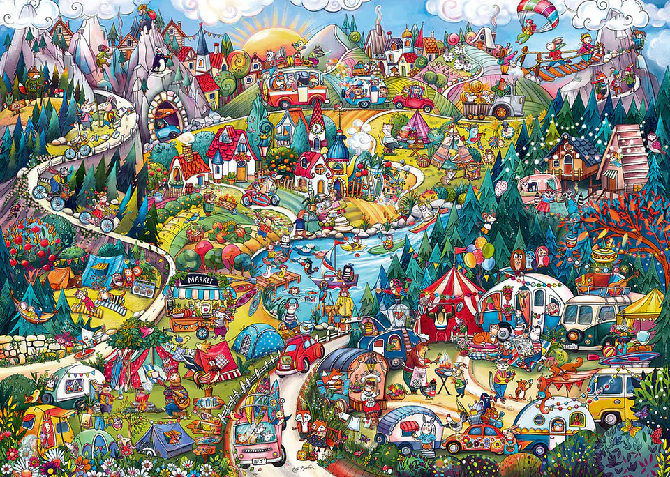Puzzle 2000 Piezas | Go Camping! 2