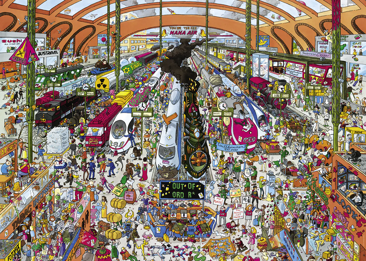 Puzzle 2000 Piezas | Train Station Heye 2