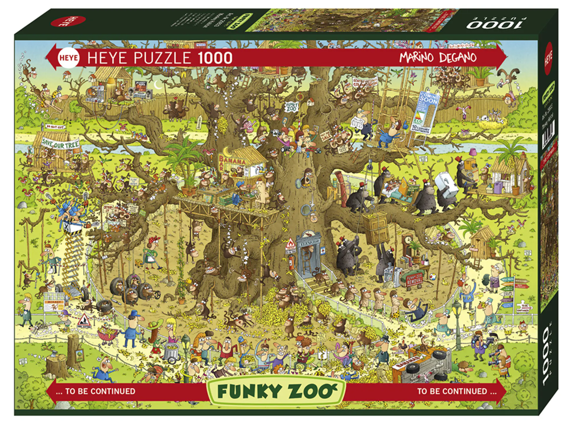 Puzzle 1000 Piezas | FUNKY ZOO Monkey Habitat 1
