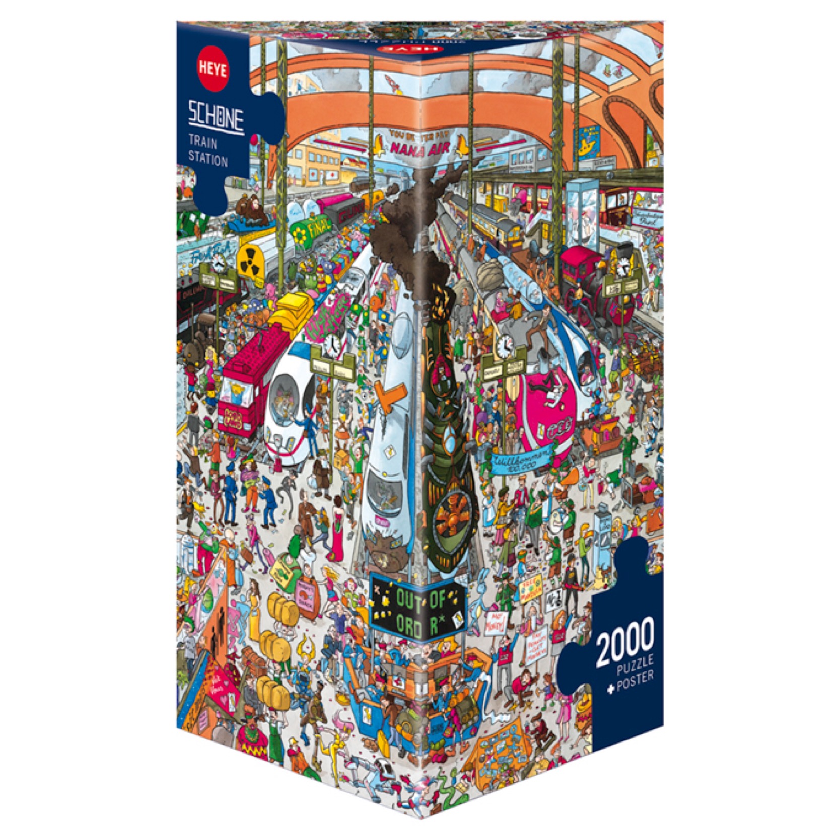 Puzzle 2000 Piezas | Train Station Heye