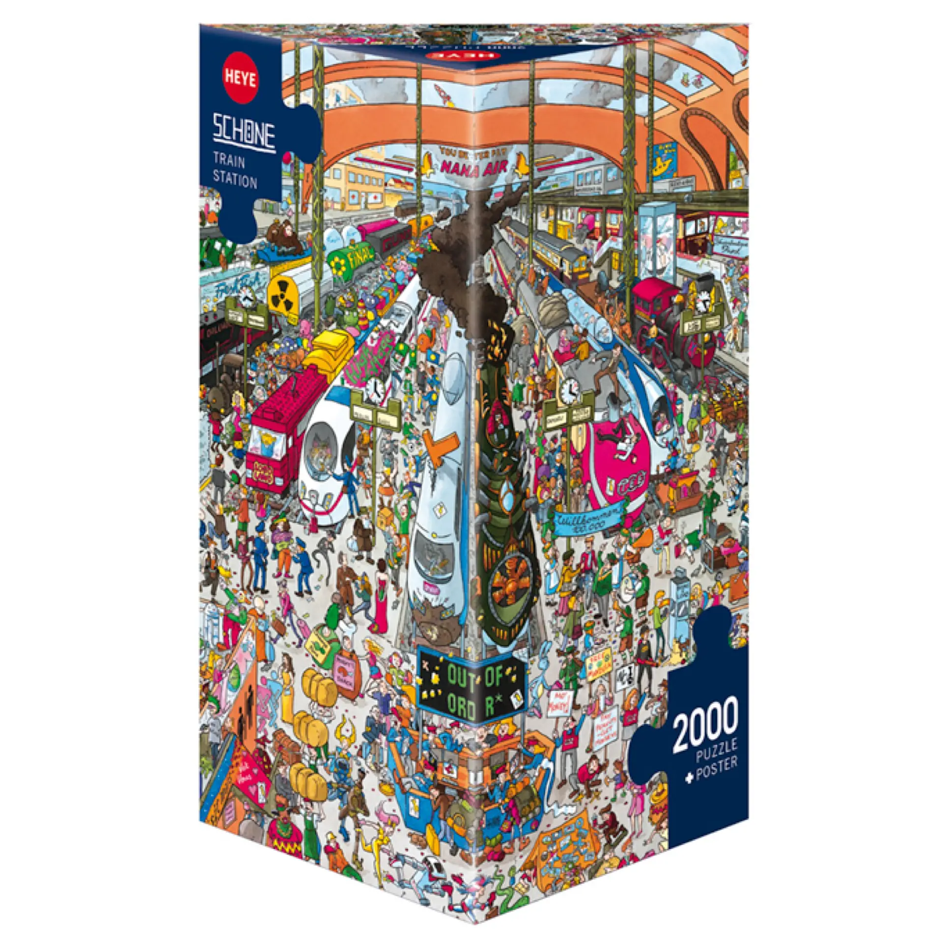 Puzzle 2000 Piezas | Train Station Heye 1