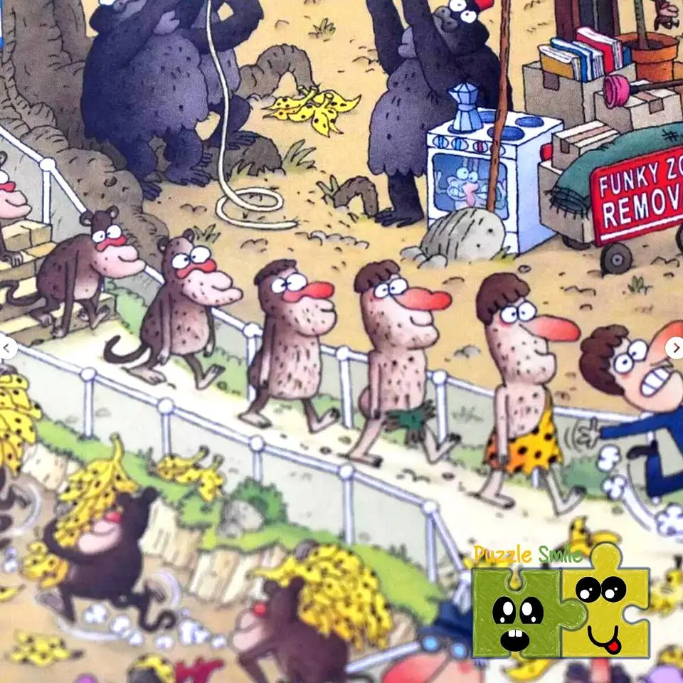 Puzzle 1000 Piezas | FUNKY ZOO Monkey Habitat 3