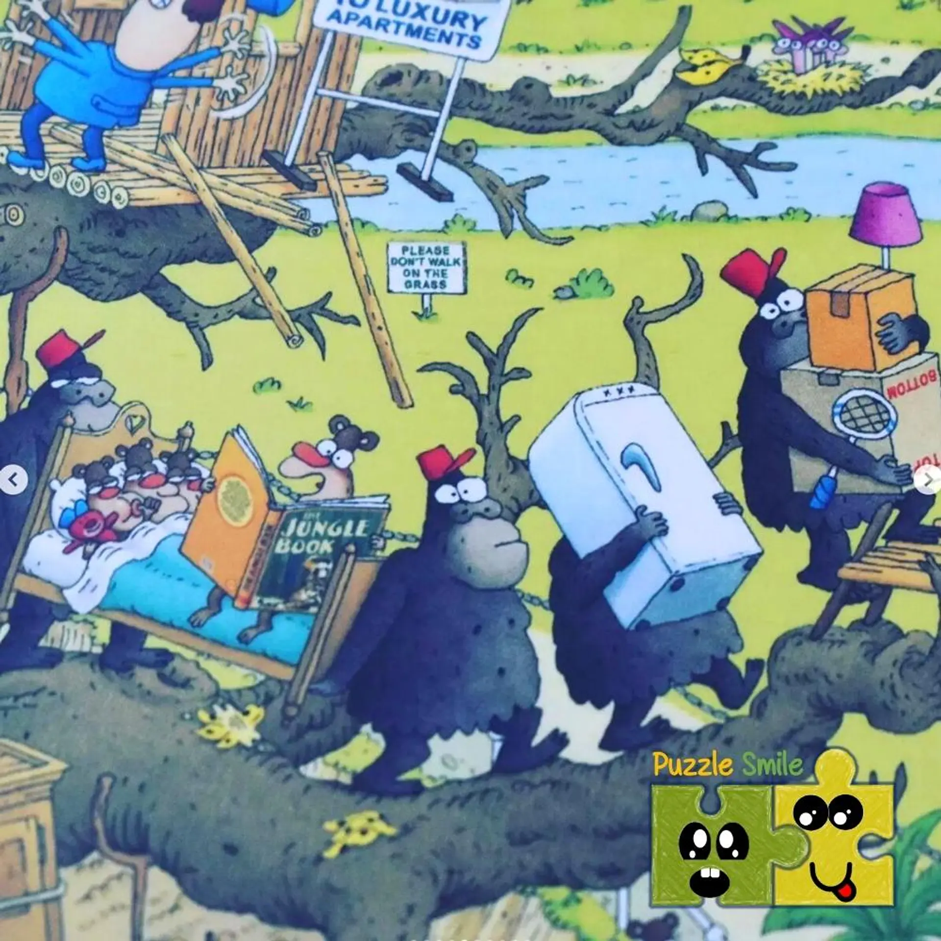 Puzzle 1000 Piezas | FUNKY ZOO Monkey Habitat 5