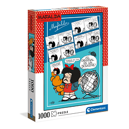 Puzzle 1000 Piezas | Mafalda y el Globo Terraqueo Clementoni 
