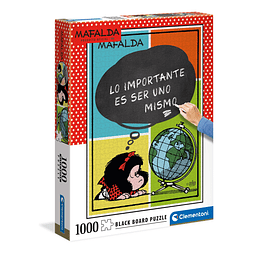 Puzzle 1000 Piezas con Pizarra | Mafalda Clementoni 