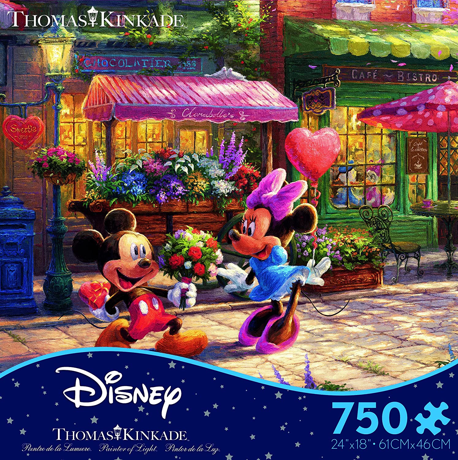 Puzzle 750 Piezas | Mickey y Minnie Dulce Corazón