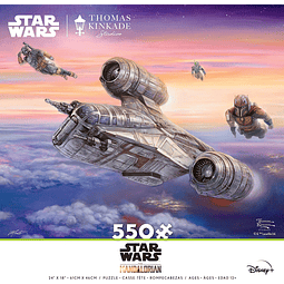 Puzzle 550 Piezas l Star Wars The Mandalorian La Escolta