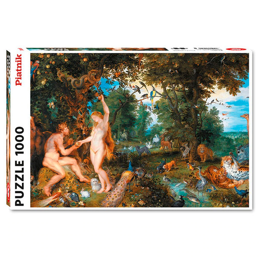 Puzzle 1000 Piezas | The Garden of Eden, with the fall of man Piatnik