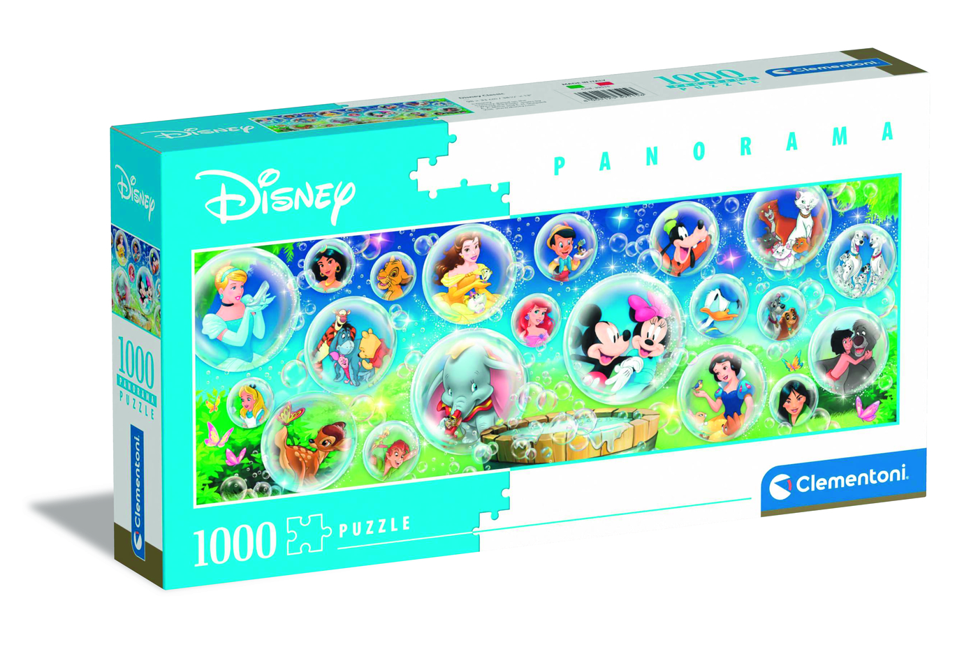 Puzzle 1000 Piezas | Disney Classic Panorámico Clementoni 