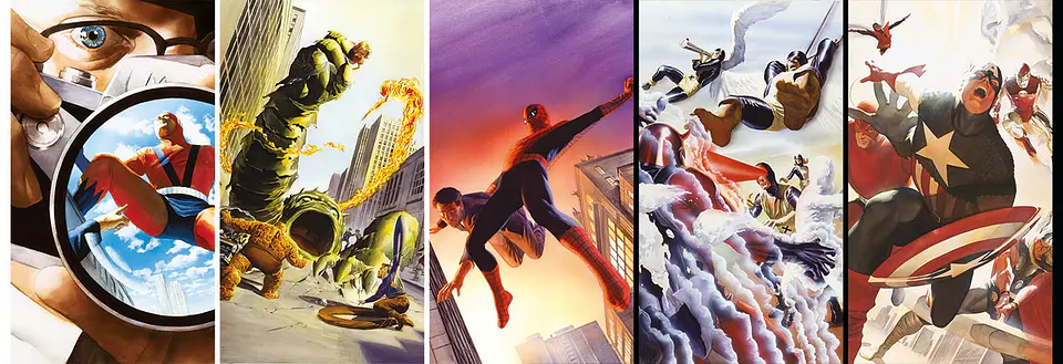 Puzzle 1000 Piezas | Marvel Panorámico Clementoni  2