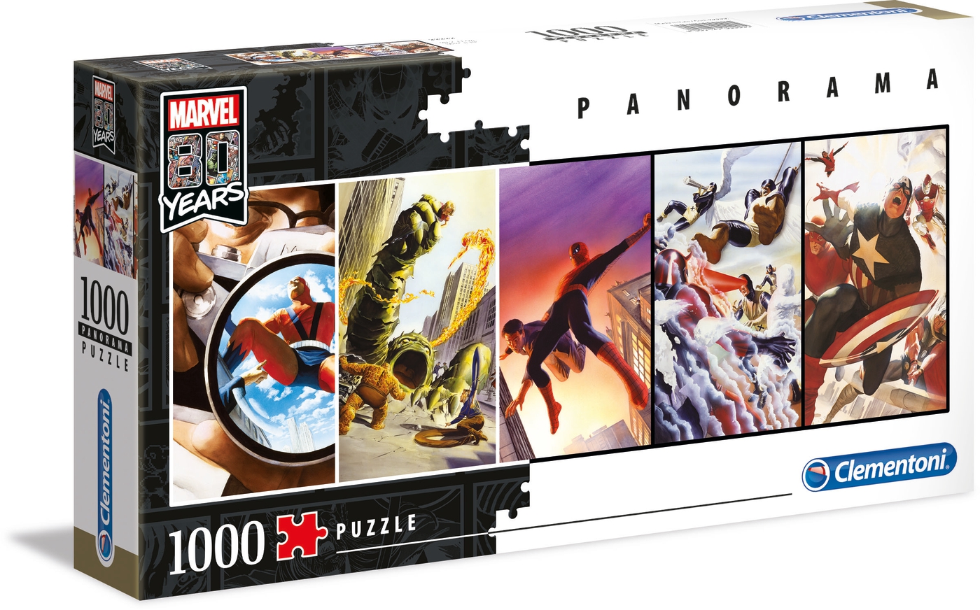 Puzzle 1000 Piezas | Marvel Panorámico Clementoni 