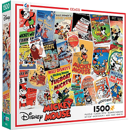 Puzzle 1500 Piezas | Disney Mickey Mouse Vintage Collage Ceaco