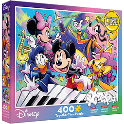 Puzzle 400 Piezas Familiar | Disney Mickey y sus Amigos en Concierto