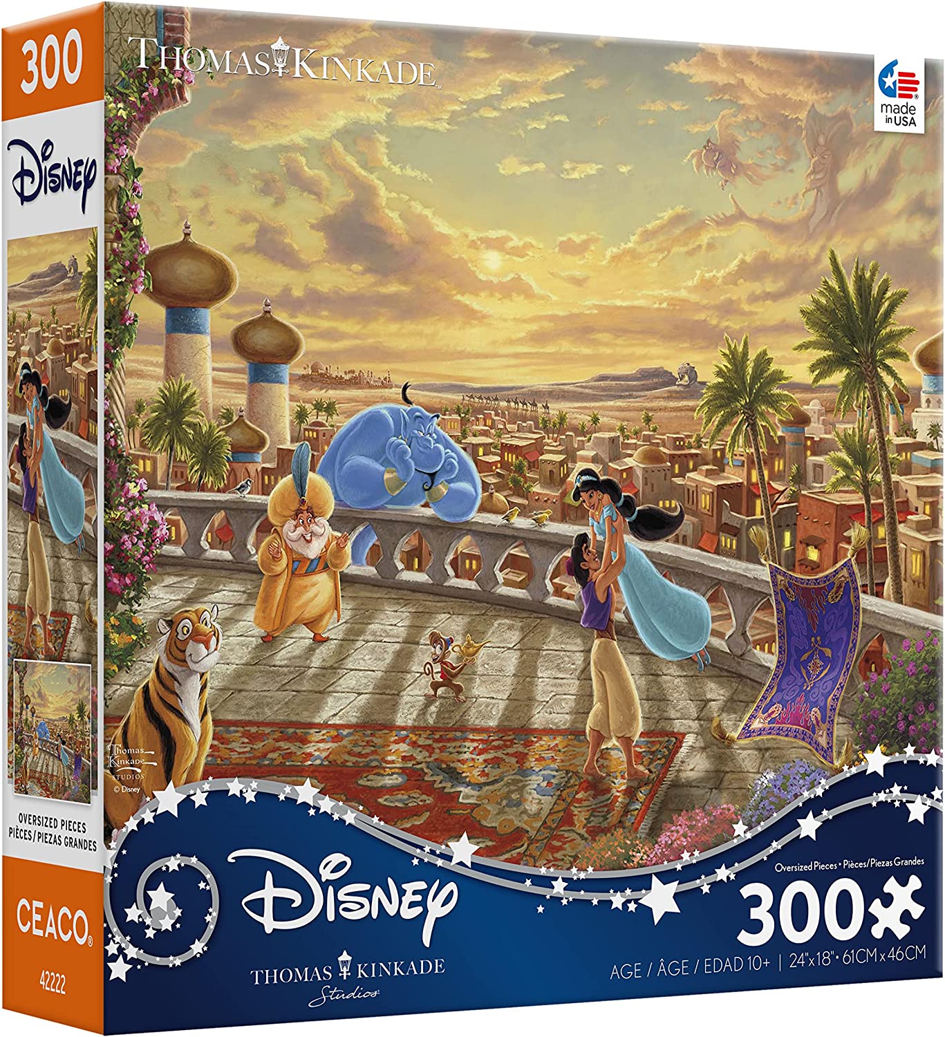 Puzzle 300 Piezas Grandes | Disney Jasmín y Aladdin Bailando