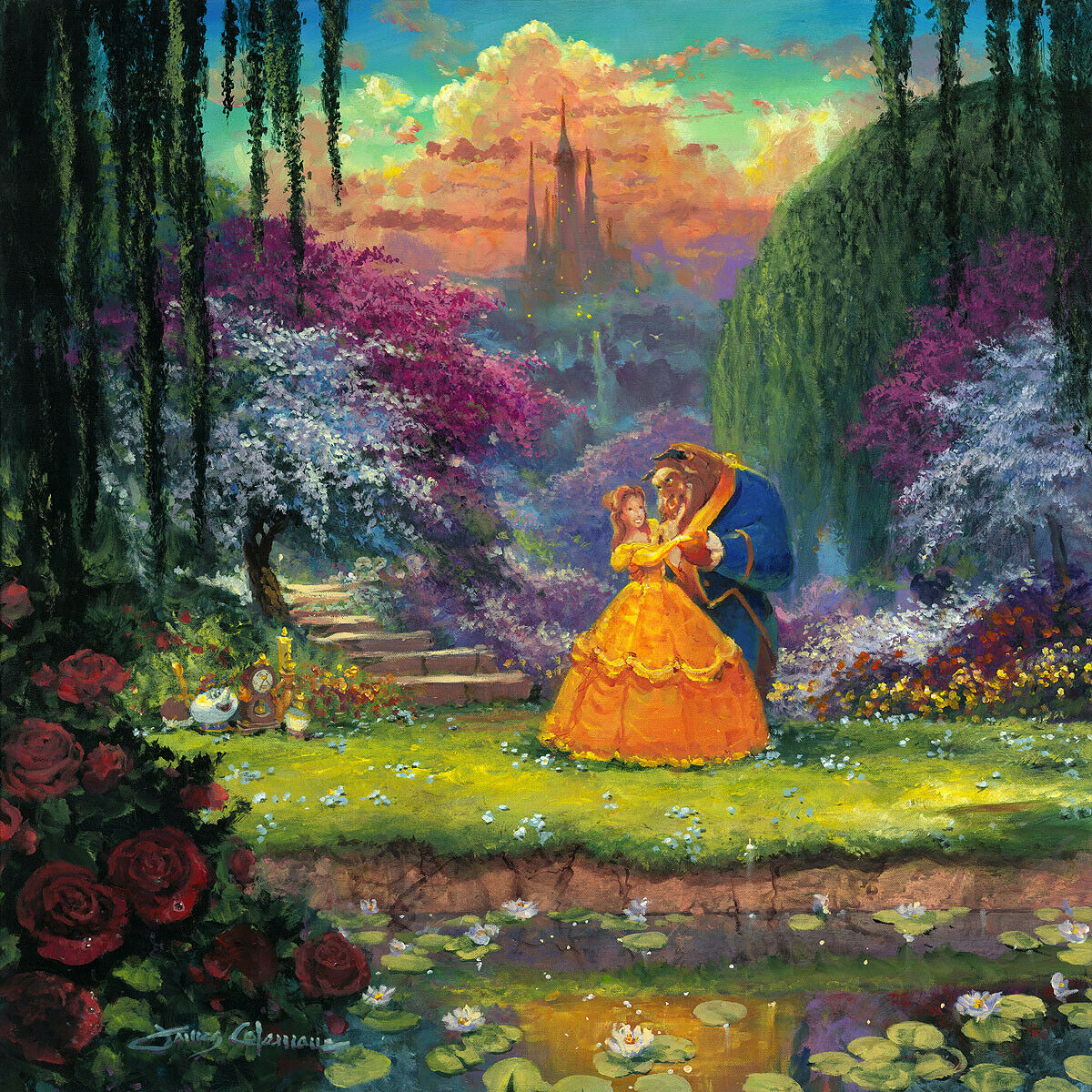 Puzzle 550 Piezas Grandes | Disney La Bella y La Bestia en el Jardín