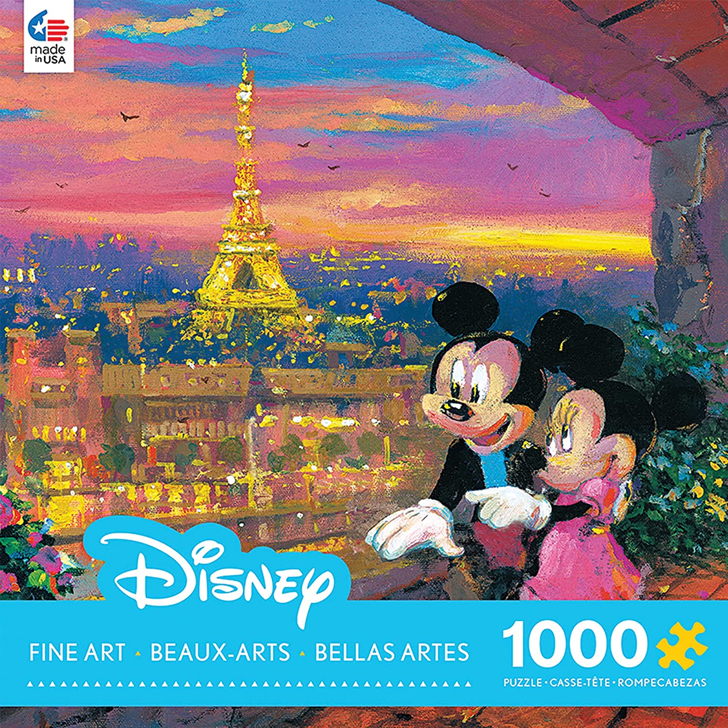 Puzzle 1000 Piezas | Disney Mickey y Minnie en París