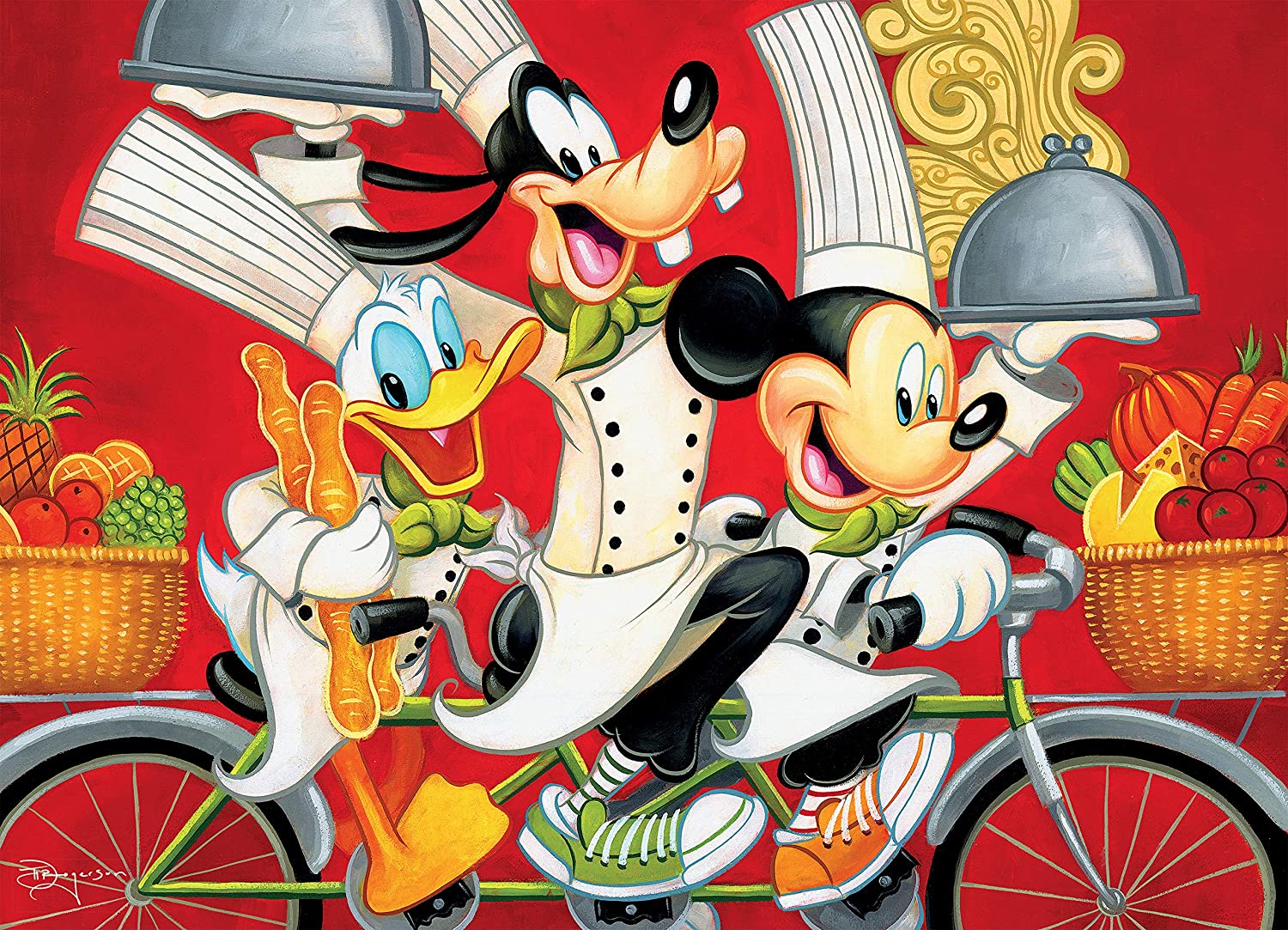 Puzzle 1000 Piezas | Disney Mickey, Goofy y Donald Chefs