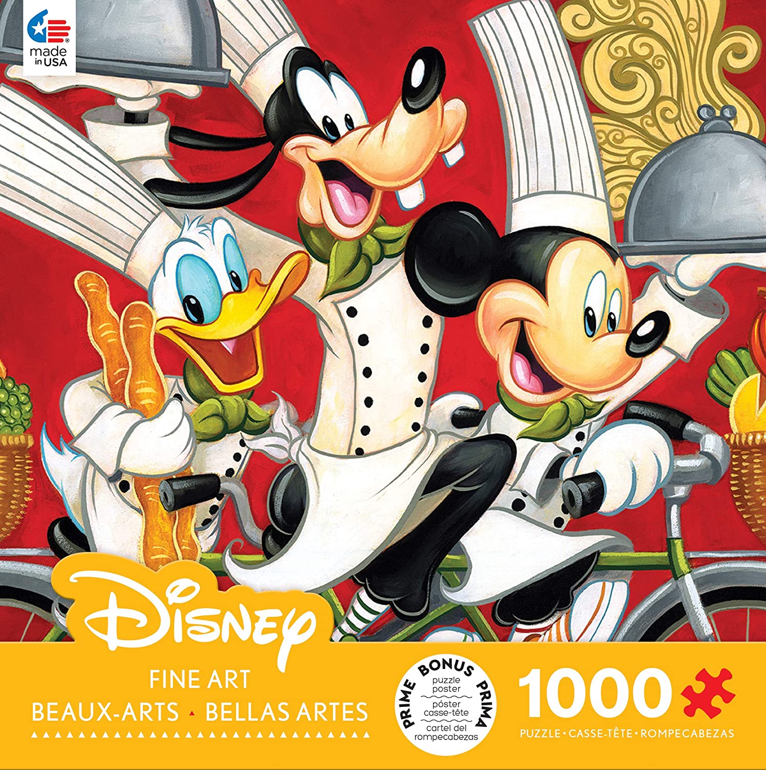 Puzzle 1000 Piezas | Disney Mickey, Goofy y Donald Chefs