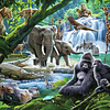 Puzzle 100 Piezas Grandes | Animales de la Selva