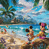 Puzzle 300 Piezas Grandes | Disney Mickey y Minnie en Hawai