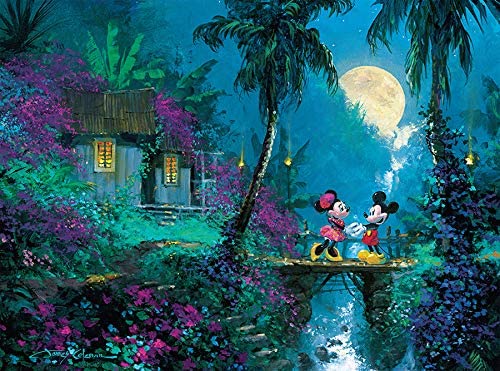 Puzzle 1000 Piezas | Disney Mickey y Minnie Romántico Anochecer
