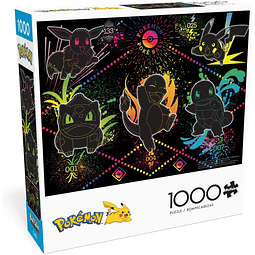 Puzzle 1000 piezas | Pokémon Color Vibrante