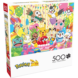 Puzzle 500 Piezas l Pokemon Fiesta de Cumpleaños
