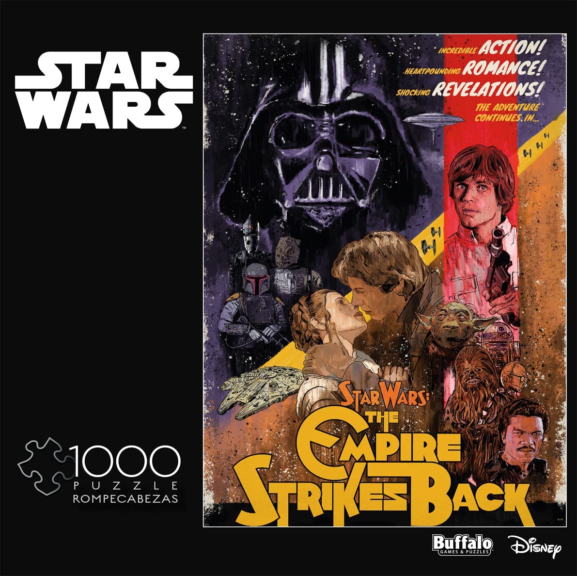 Puzzle 1000 Piezas Star Wars Poster El Contraataca