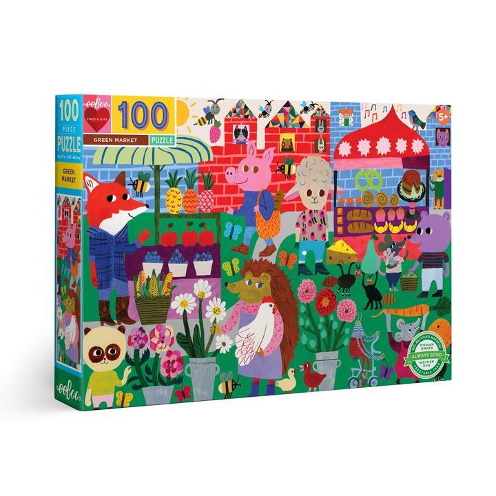 Puzzle 100 Piezas | Mercado Verde Eeboo
