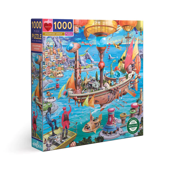 Puzzle 1000 Piezas | Nave Steampunk Eeboo 