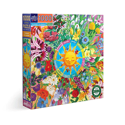 Puzzle 1000 Piezas | Calendario de Flores Eeboo