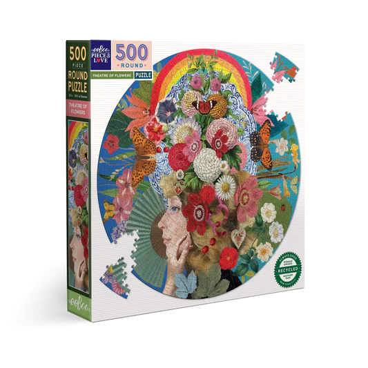 Puzzle 500 Piezas Redondo | Teatro de Flores Eeboo