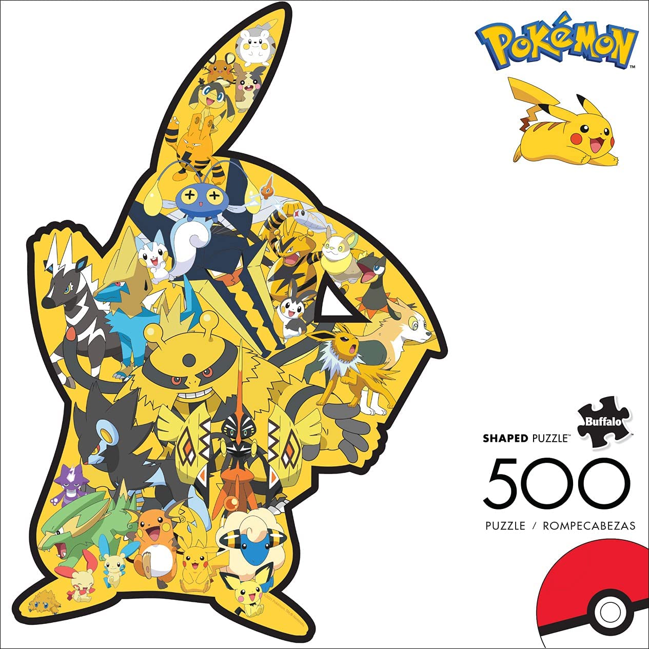 500 Piezas con Pokemon Pikachu Tipo Eléctri