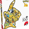 Puzzle 500 Piezas con Forma l Pokemon Pikachu y Tipo Eléctrico