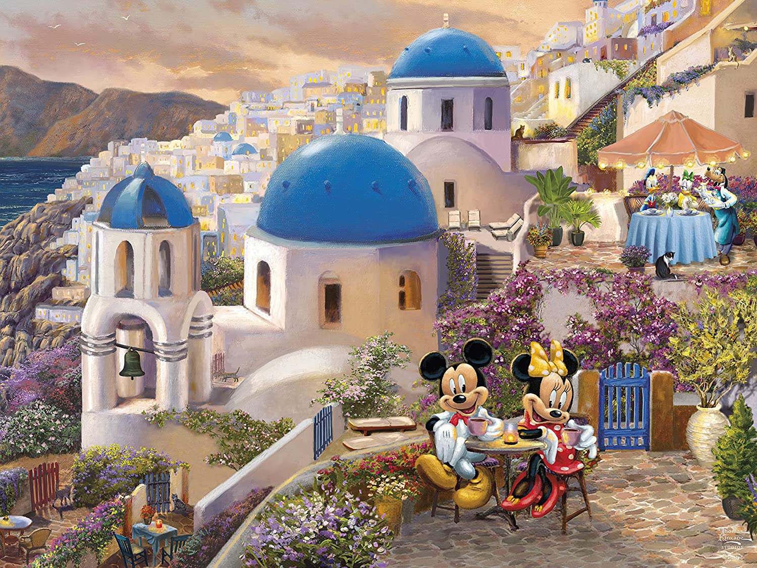 Puzzle 750 Piezas | Disney Mickey y Minnie en Grecia