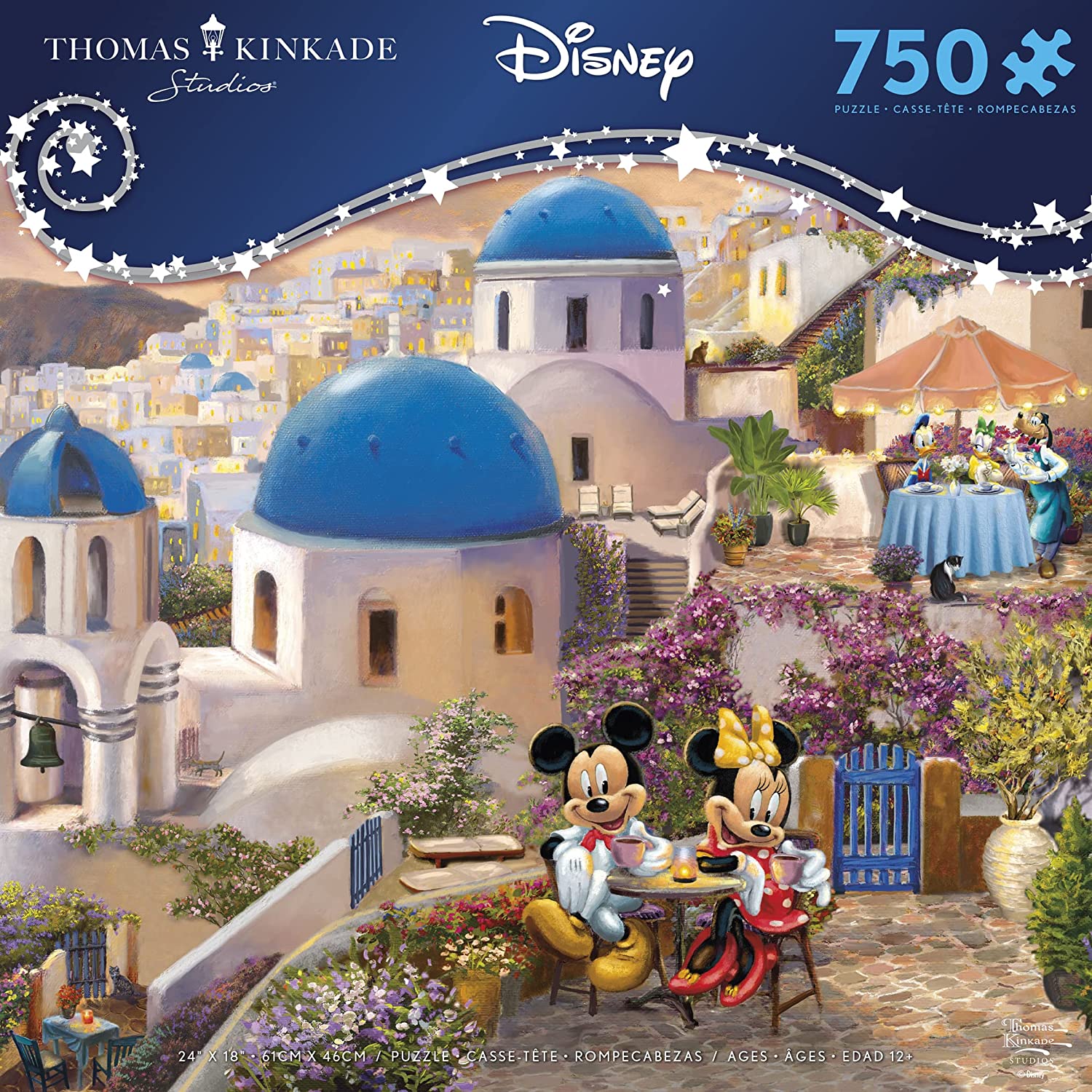 Puzzle 750 Piezas | Disney Mickey y Minnie en Grecia