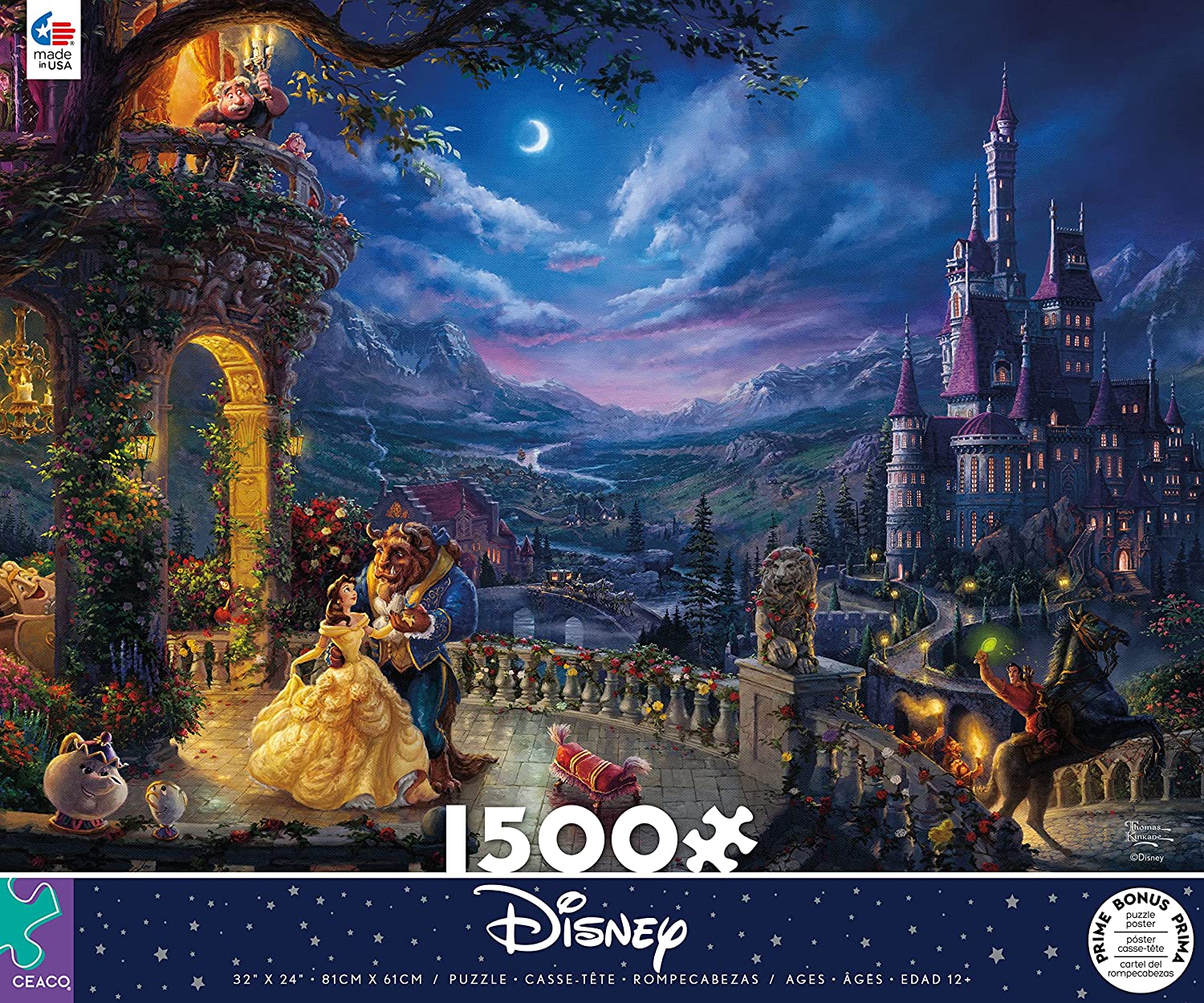 Puzzle 1500 Piezas | Disney La Bella y La Bestia Luz de Luna
