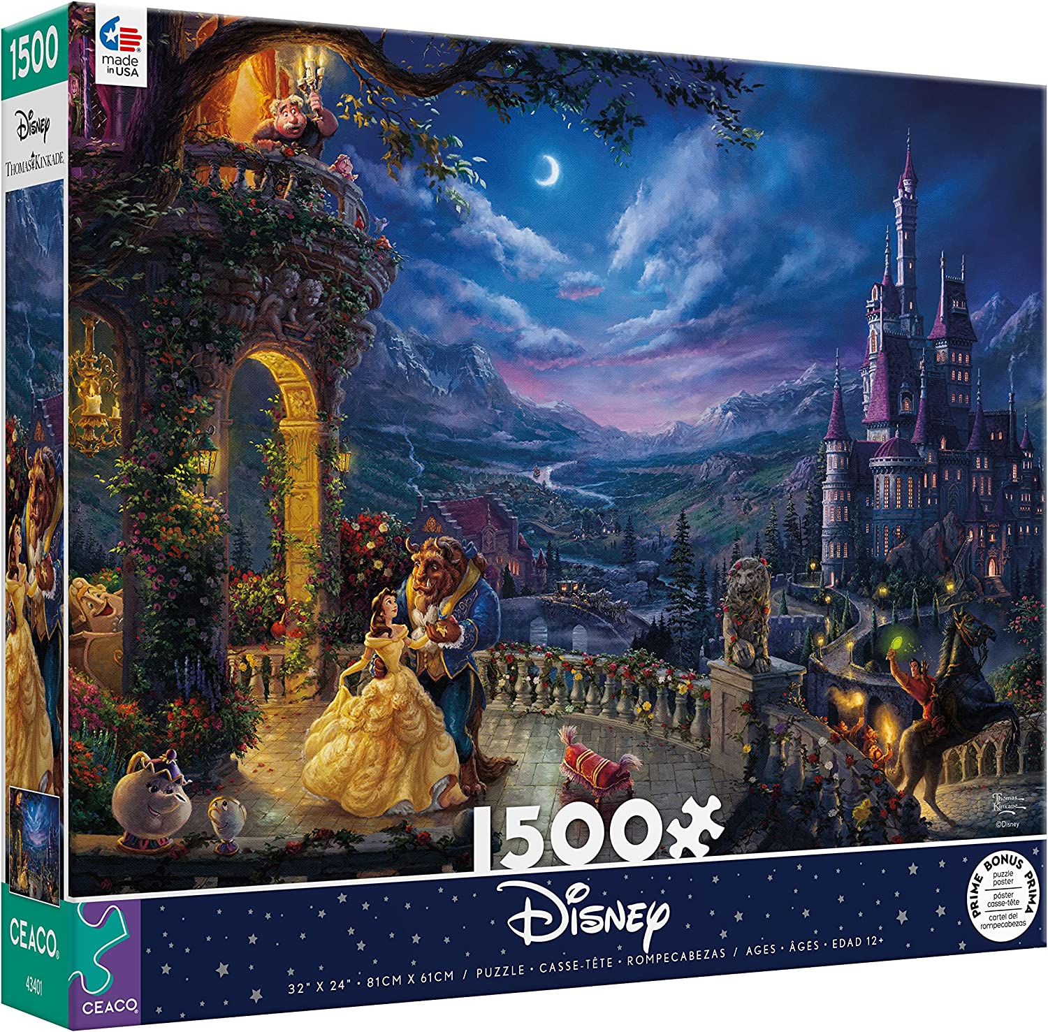 Puzzle 1500 Piezas | Disney La Bella y La Bestia Luz de Luna