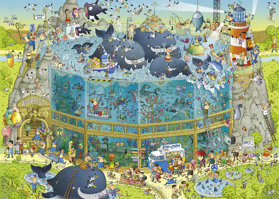 Puzzle 1000 Piezas | FUNKY ZOO Ocean Habitat 2