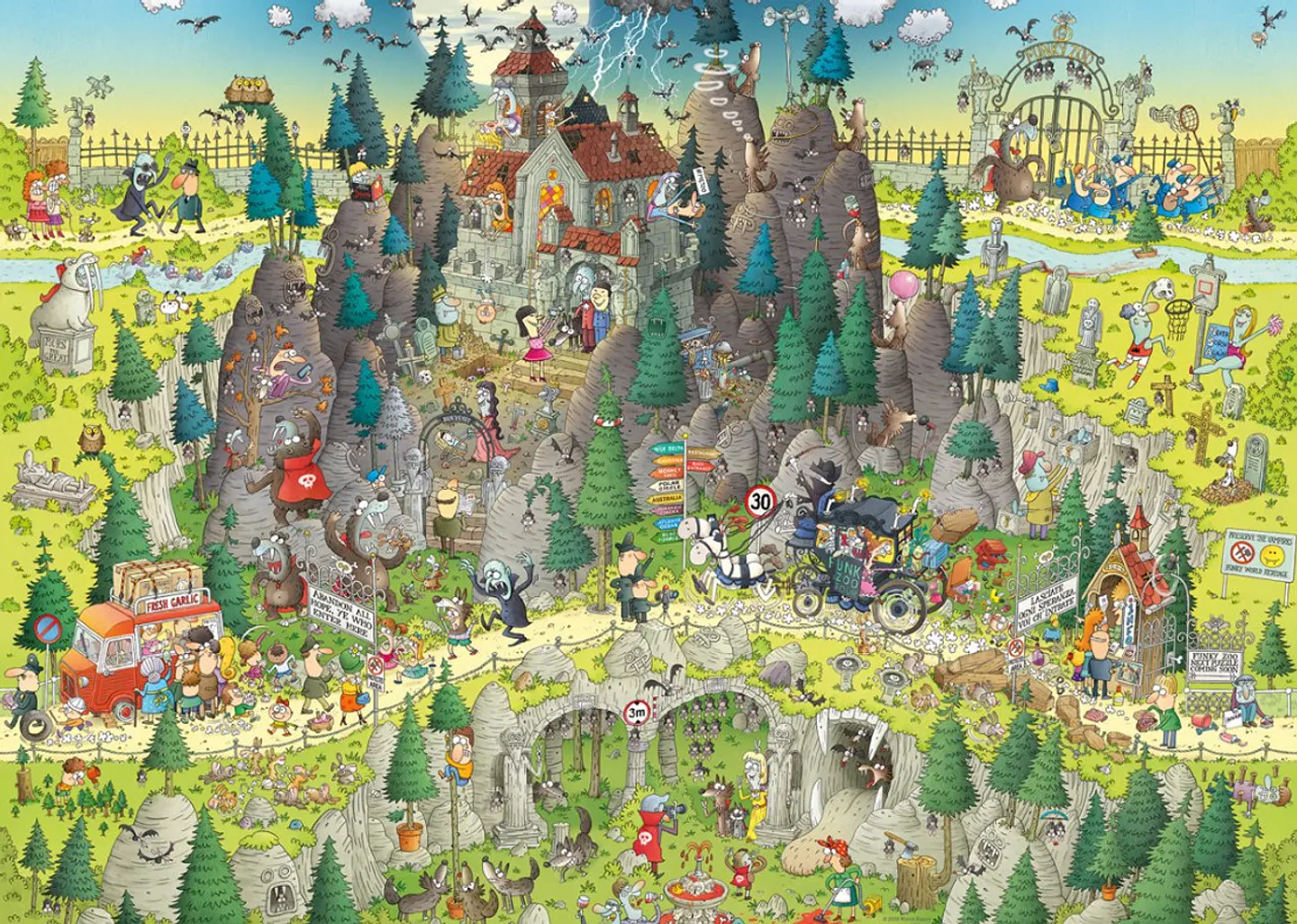 Puzzle 1000 Piezas | FUNKY ZOO Transylvanian Habitat 2