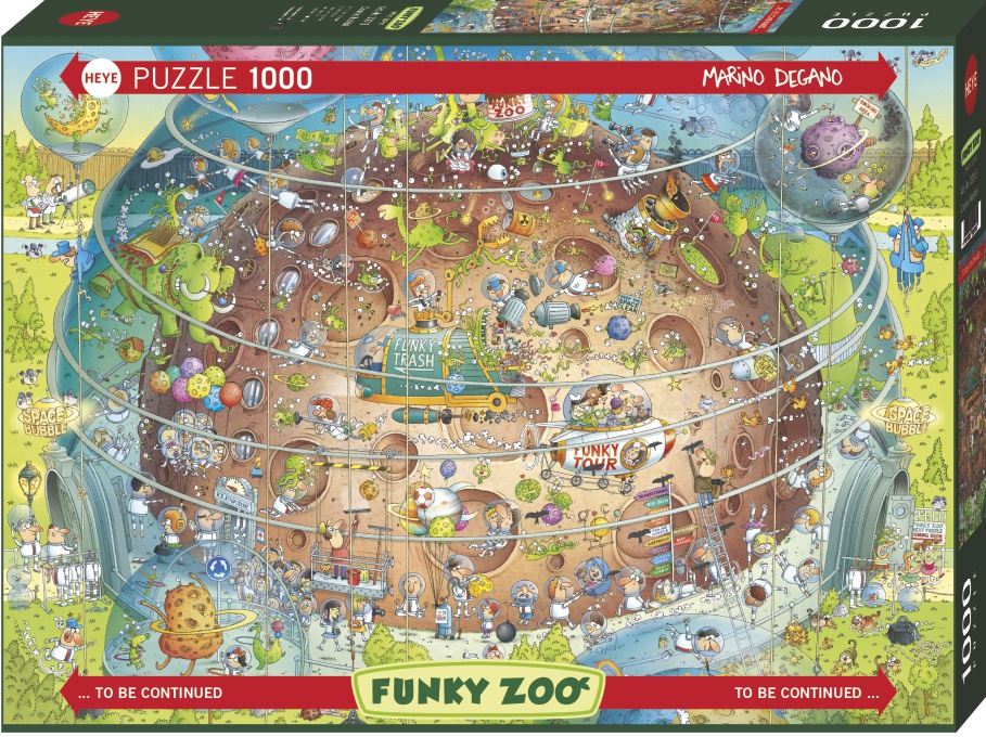 Puzzle 1000 Piezas | FUNKY ZOO Cosmic Habitat Heye 