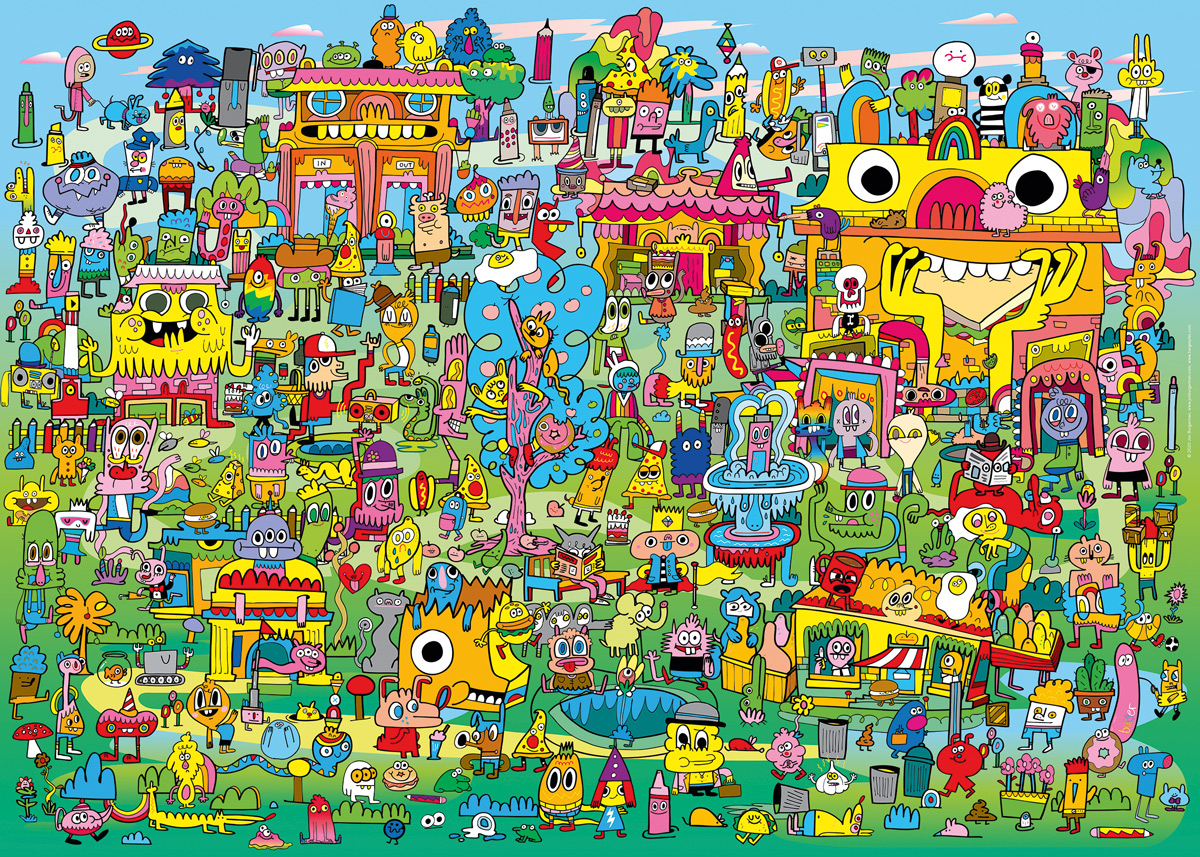 Puzzle 1000 Piezas | Doodle Village Heye
