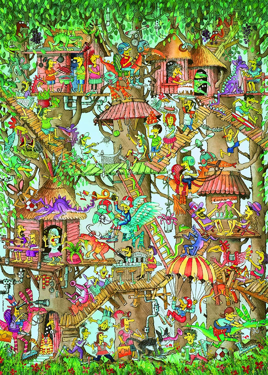 Puzzle 1000 Piezas | Tree Lodges Heye
