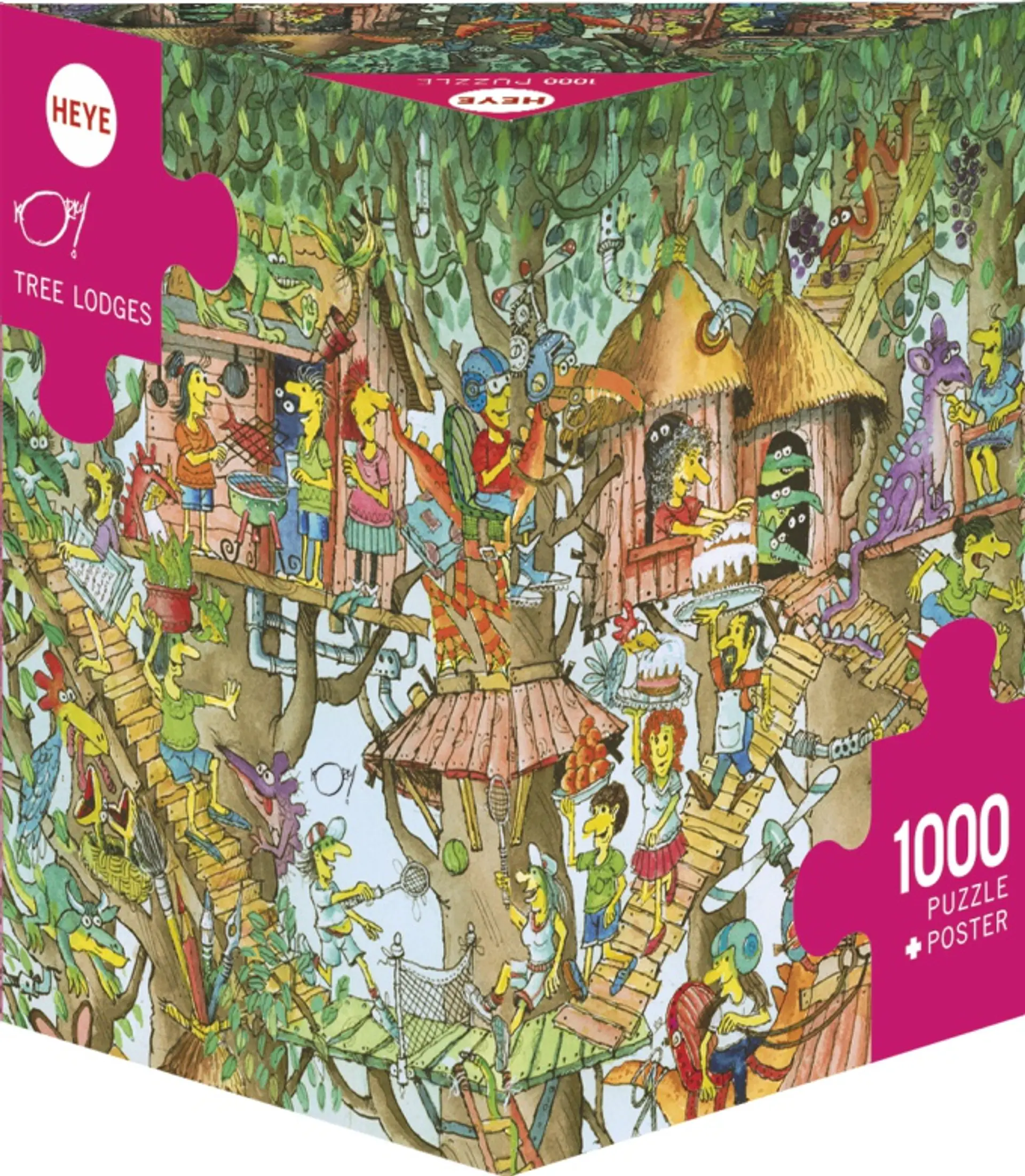 Puzzle 1000 Piezas | Tree Lodges 1