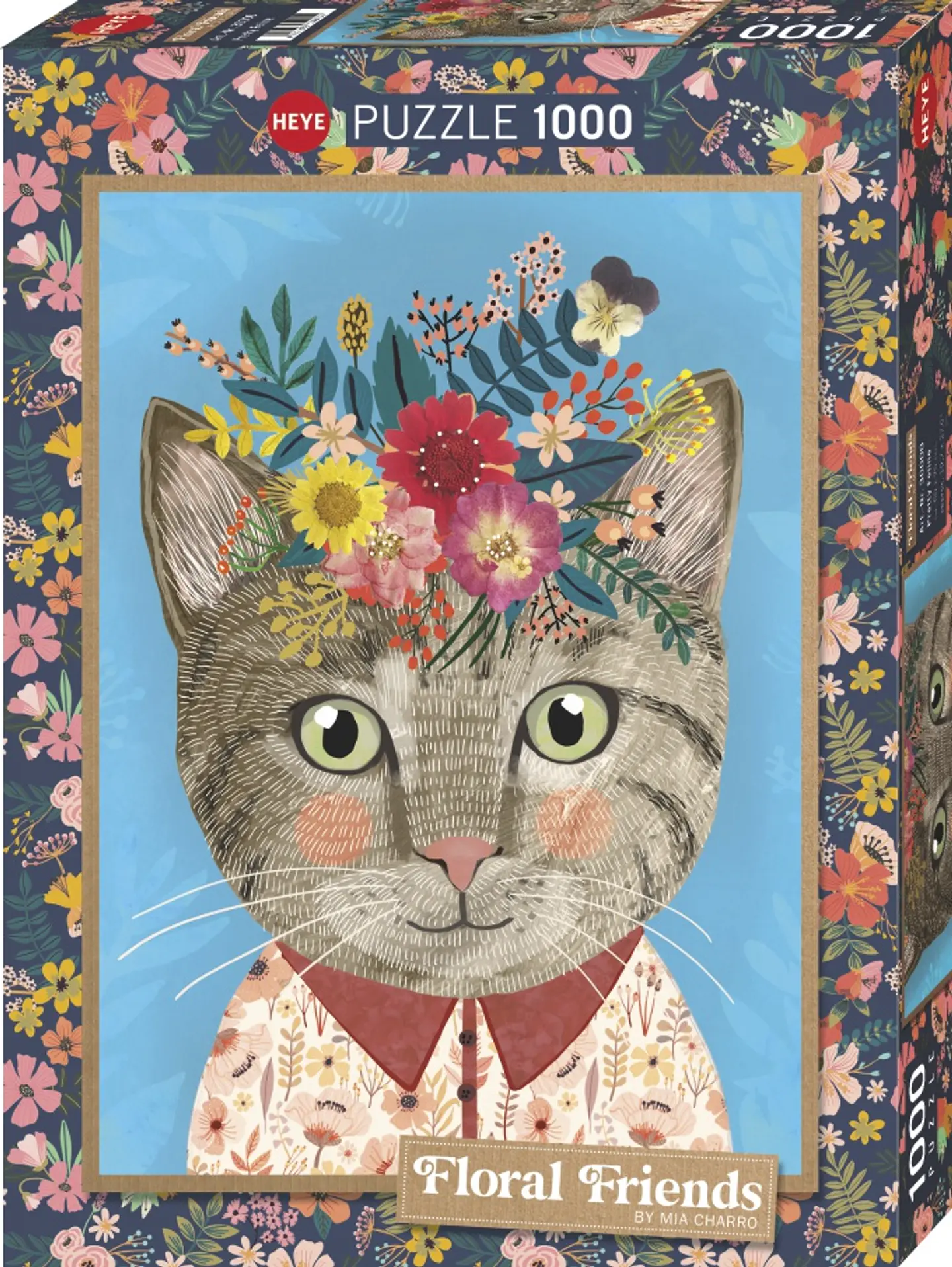 Puzzle 1000 Piezas | Floral Friends Pretty Feline 1