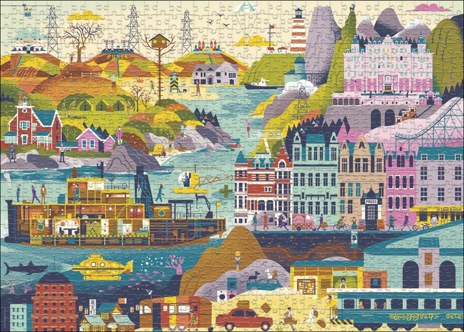 Puzzle 1000 Piezas | Wes Anderson Films Heye