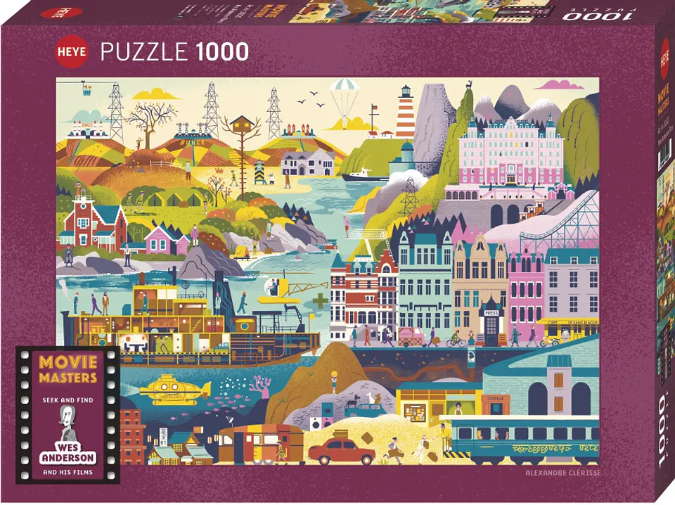 Puzzle 1000 Piezas | Wes Anderson Films Heye 1