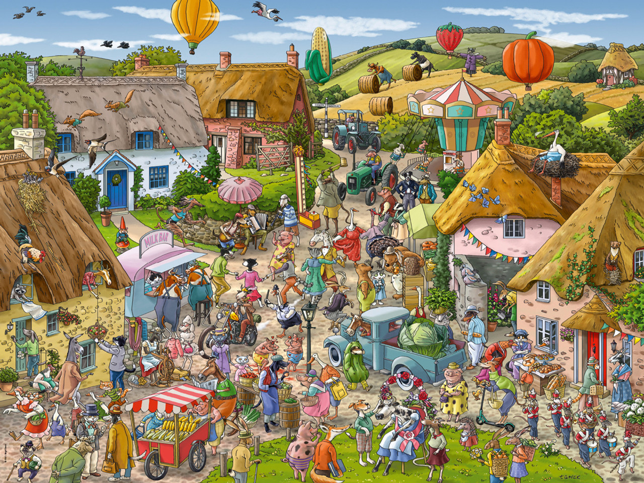 Puzzle 1500 Piezas | Country Fair Heye