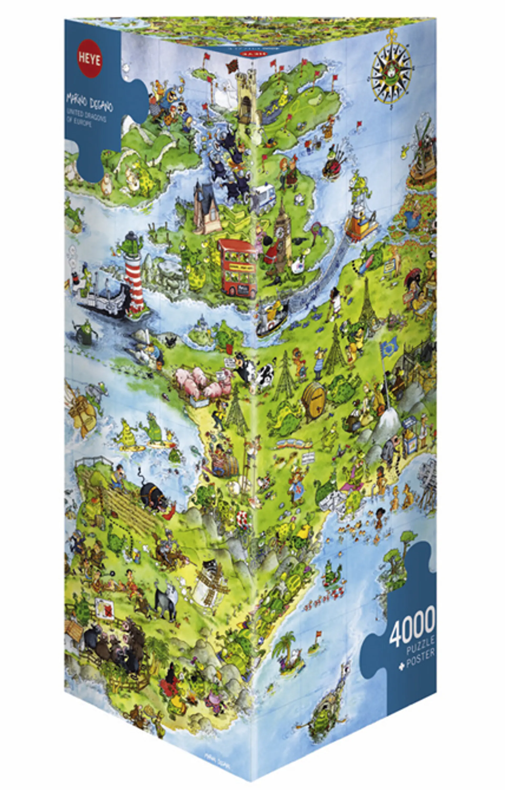 Puzzle 4000 Piezas | United Dragons Heye 1