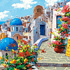 Puzzle 2000 Piezas | Primavera en Santorini Castorland